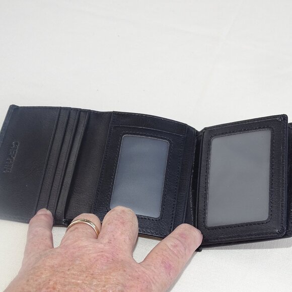 Men's Wallet-Ciephia RFID-Blocking Trifold Cowhide Leather - Picture 3 of 5